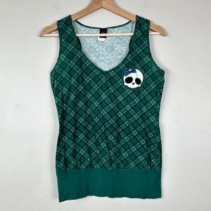 Top Women S Y2K Punk Grunge Emo Scene Kid Skater Mall Goth 2000s Skull Plaid